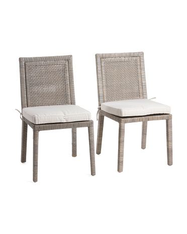 Set Of 2 Rattan Dining Chairs | TJ Maxx