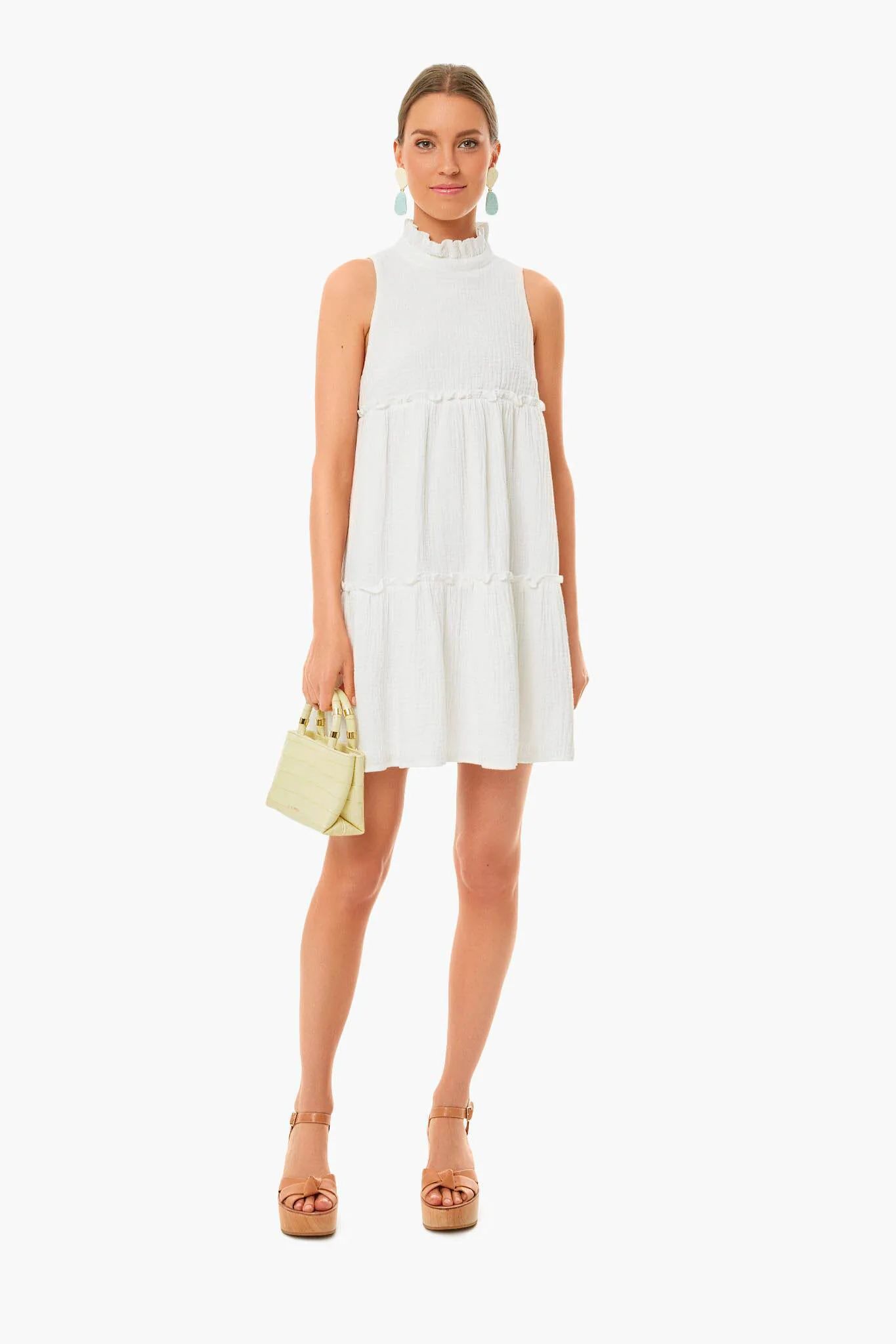 White Lightweight Gauze Morgan Dress | Tuckernuck (US)