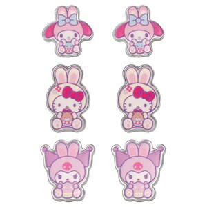 Hello Kitty & Friends Easter Bunny Stud Earring Set, 3 CT | CVS Health