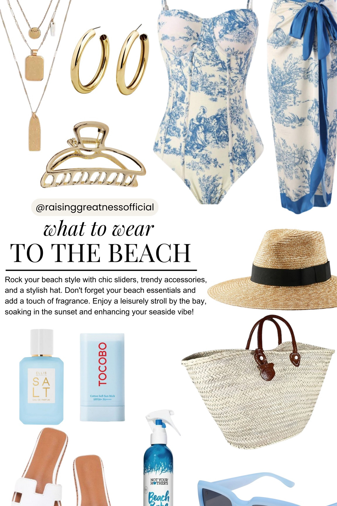 Rock your beach style with chic sliders, trendy accessories, and a stylish hat. Don't forget your beach essentials and add a touch of fragrance. Enjoy a leisurely stroll by the bay, soaking in the sunset and enhancing your seaside vibe!🌊☀️ #beachstyle #vacationoutfits #easybeach

#LTKstyletip #LTKSeasonal #LTKMostLoved