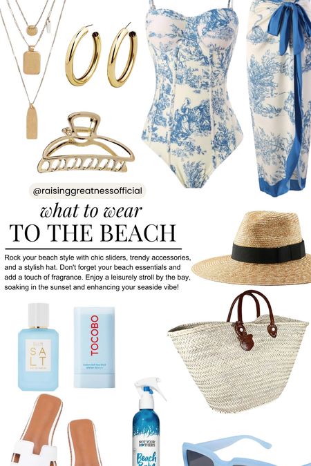 Rock your beach style with chic sliders, trendy accessories, and a stylish hat. Don't forget your beach essentials and add a touch of fragrance. Enjoy a leisurely stroll by the bay, soaking in the sunset and enhancing your seaside vibe!🌊☀️ #beachstyle #vacationoutfits #easybeach

#LTKstyletip #LTKSeasonal #LTKMostLoved