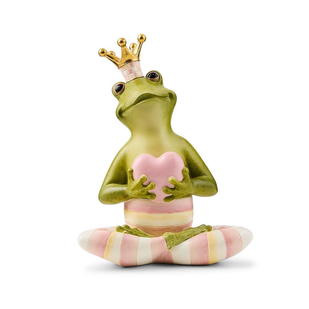 Rosy Fergal the Frog with Heart Decor | MacKenzie-Childs