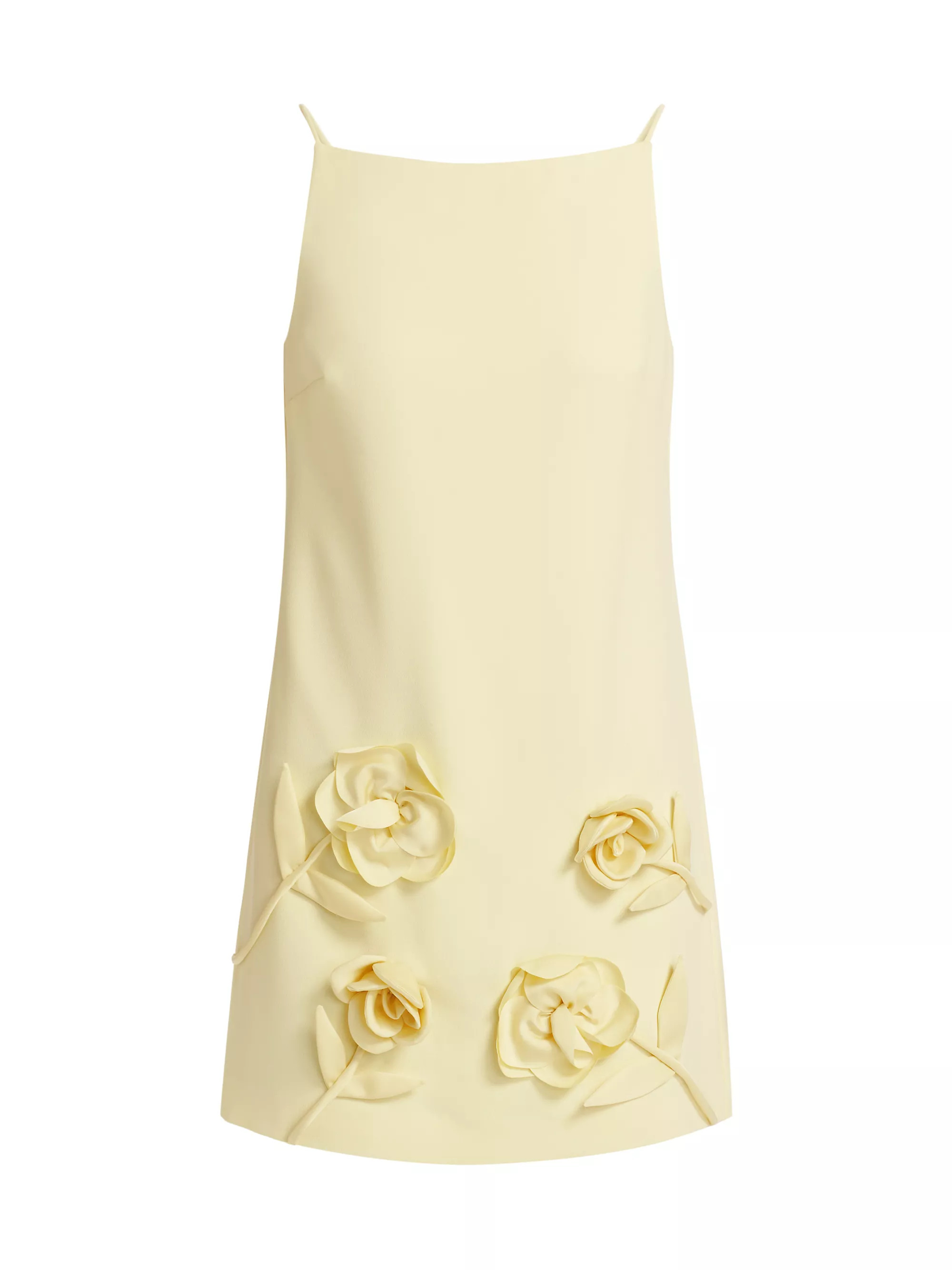 Crepe Flower Minidress | Saks Fifth Avenue