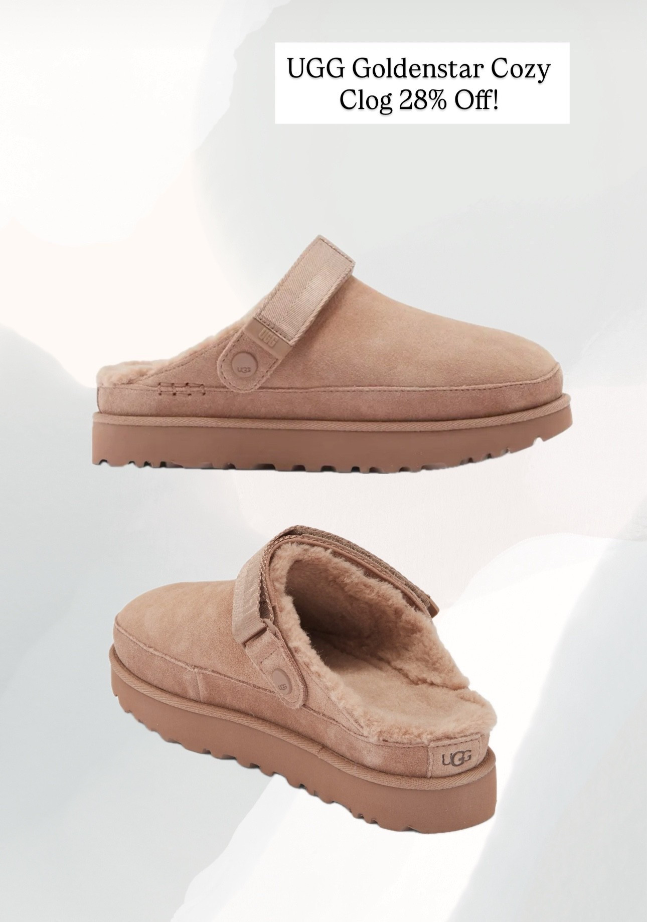 UGG Goldenstar Cozy Clog 28% off! UGG Sale find - fall shoes - winter shoes 

#LTKFindsUnder100 #LTKShoeCrush #LTKSaleAlert