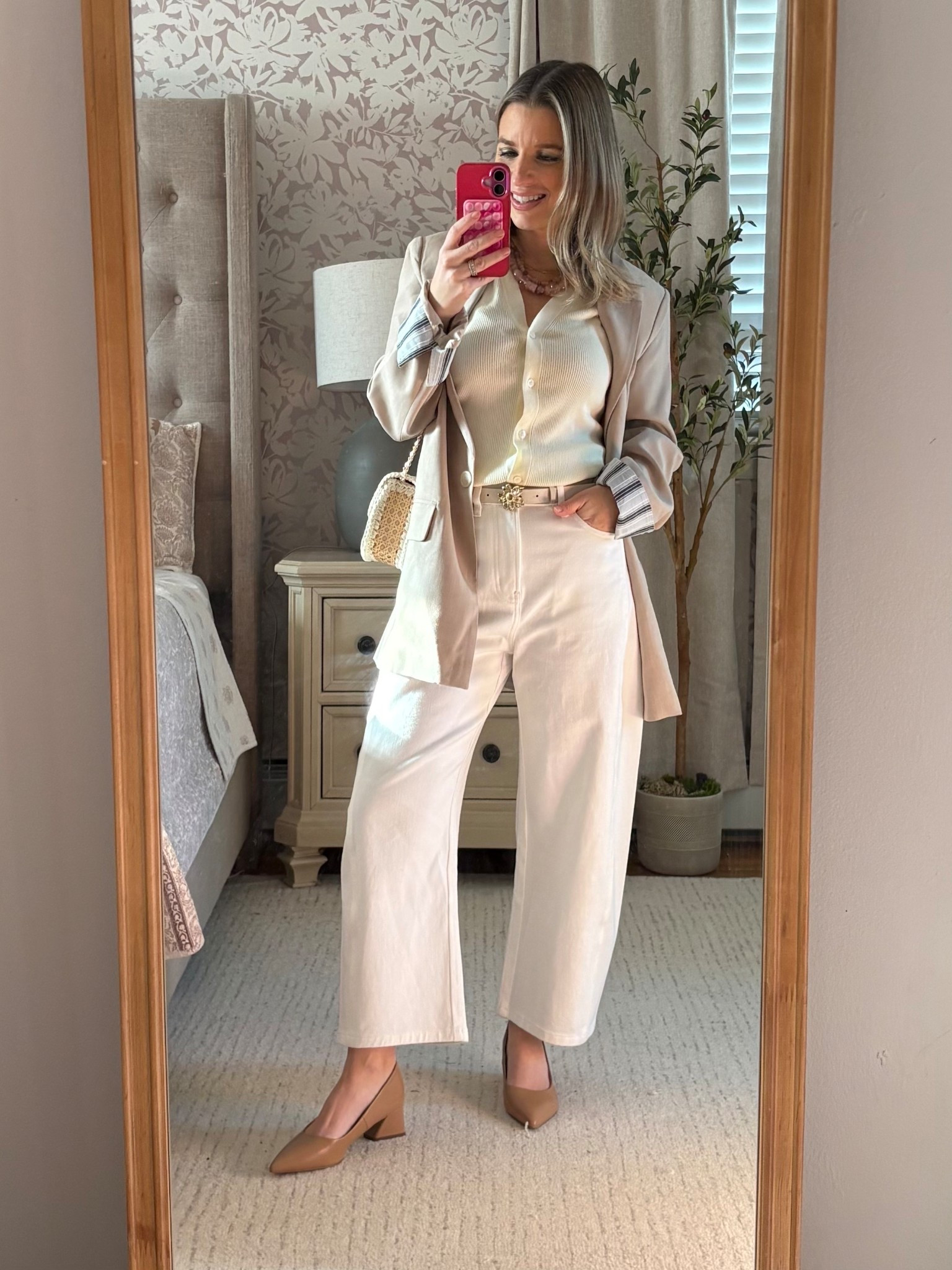 Blazer and barrel jeans (XXS petite) outfit! 

#LTKSaleAlert #LTKmomlife #LTKootd