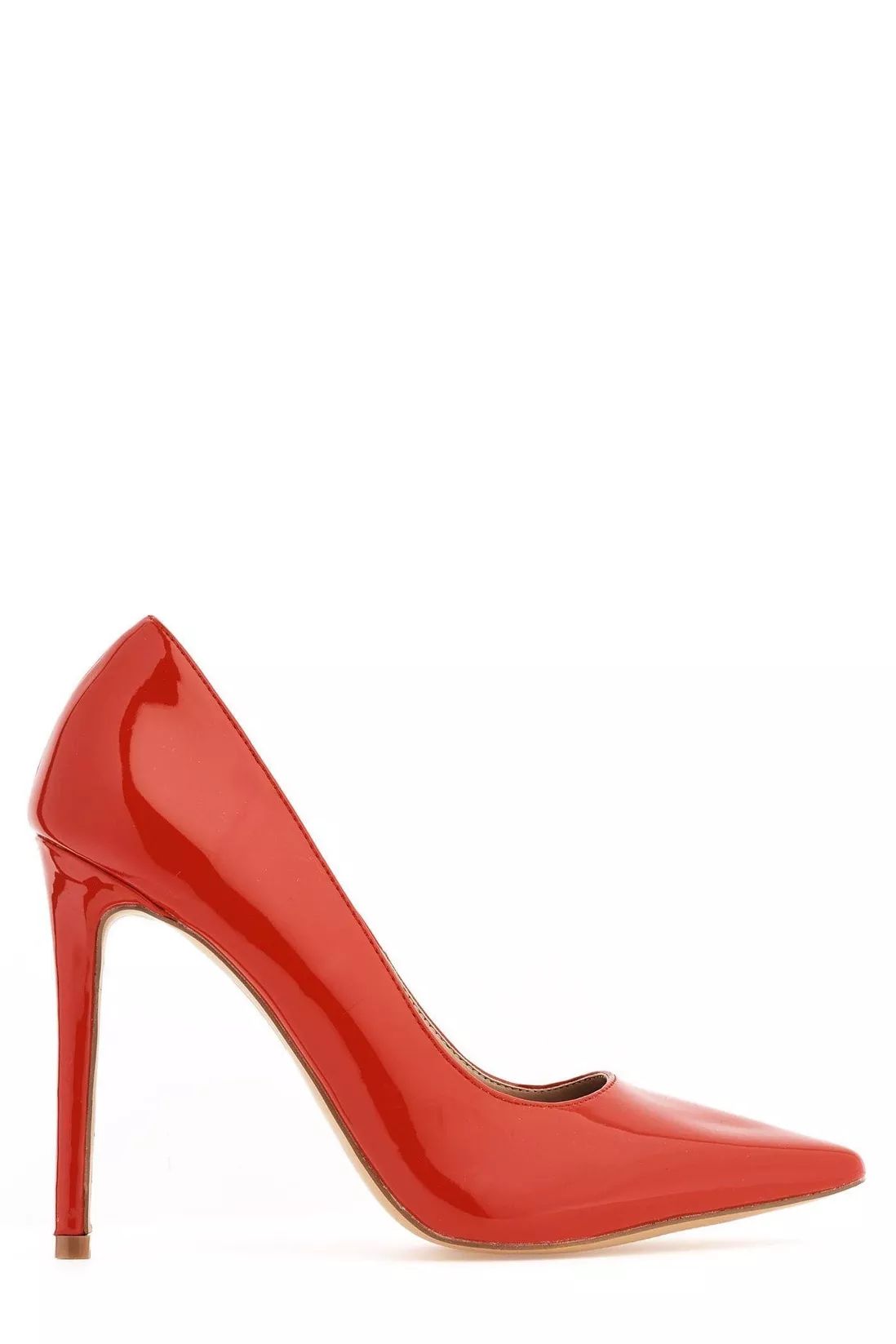 Heels | Mila High Stiletto Heel Patent PU Court Shoes | Miss Diva | Debenhams UK