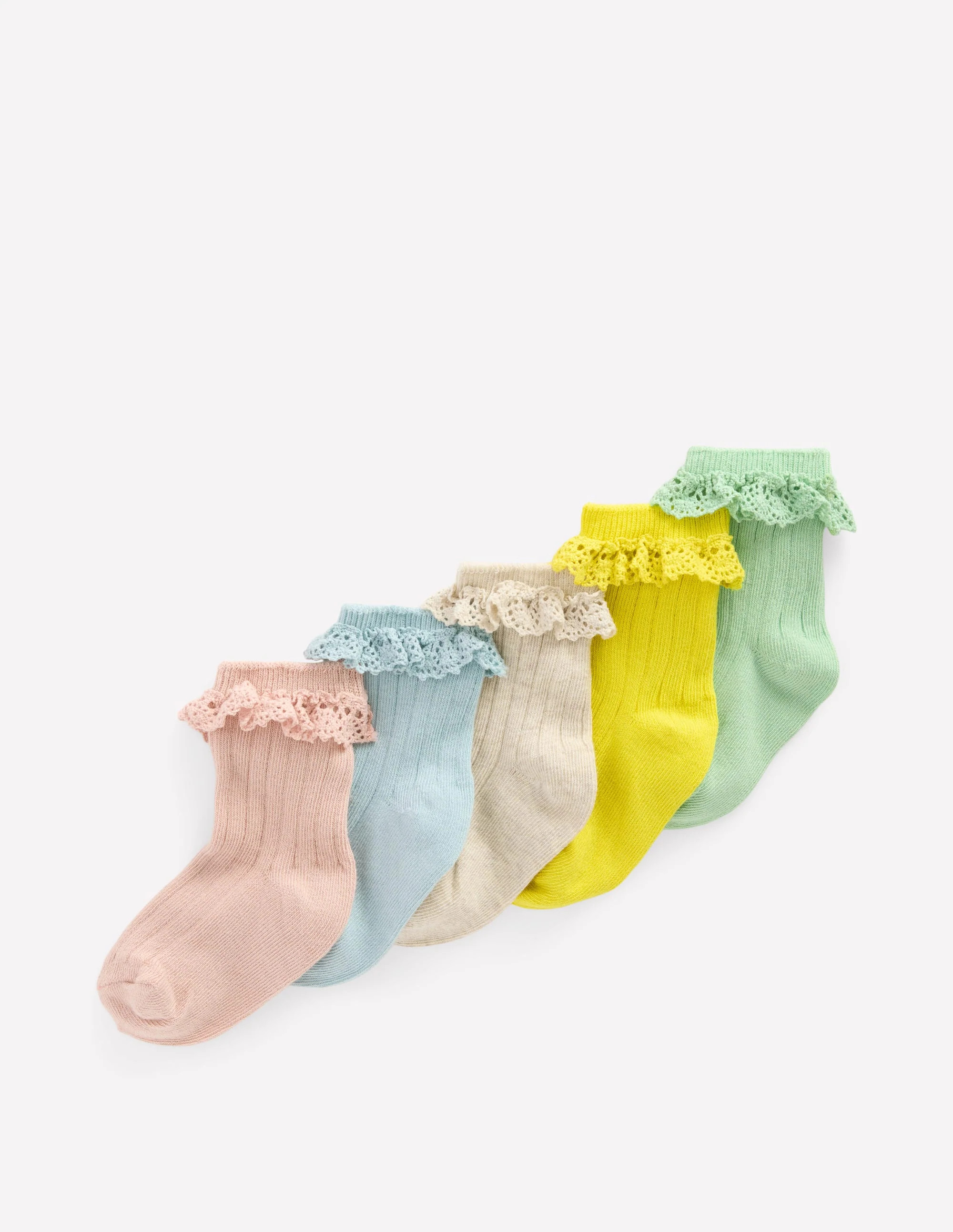 Baby Frilly Socks 5 Pack-Multi | Boden (US)