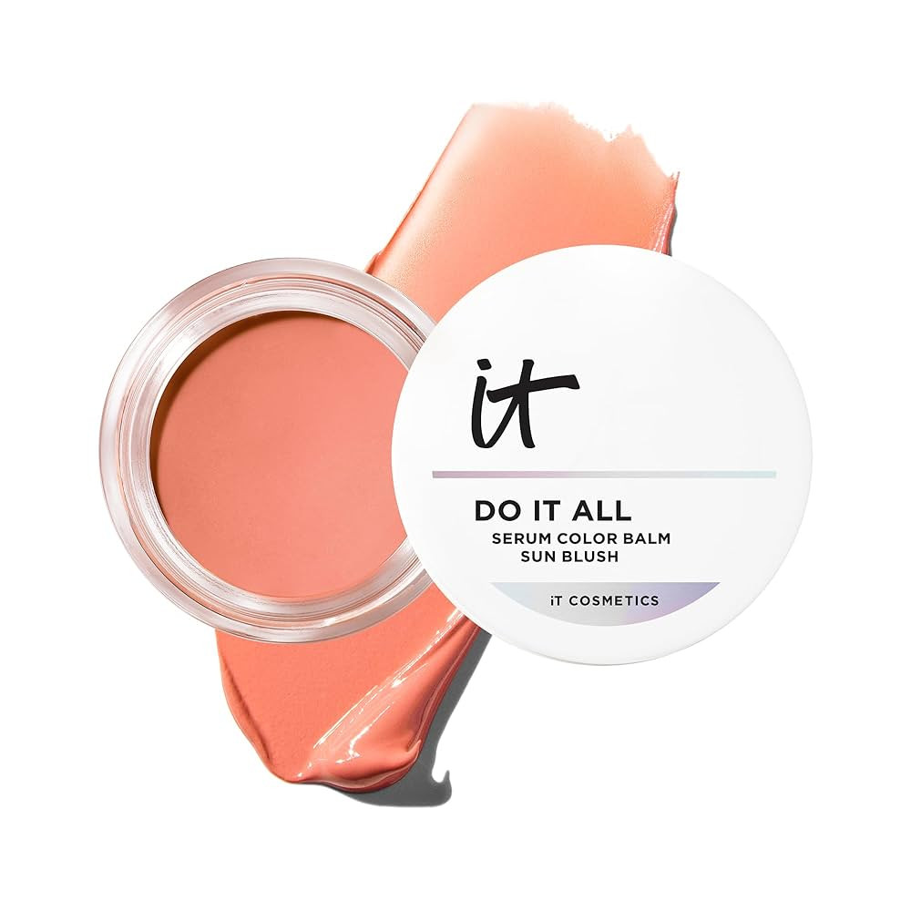 IT Cosmetics Do It All Serum Color Balm Sun Cream Blush & Bronzer, Blendable & Buildable, Lift, R... | Amazon (US)