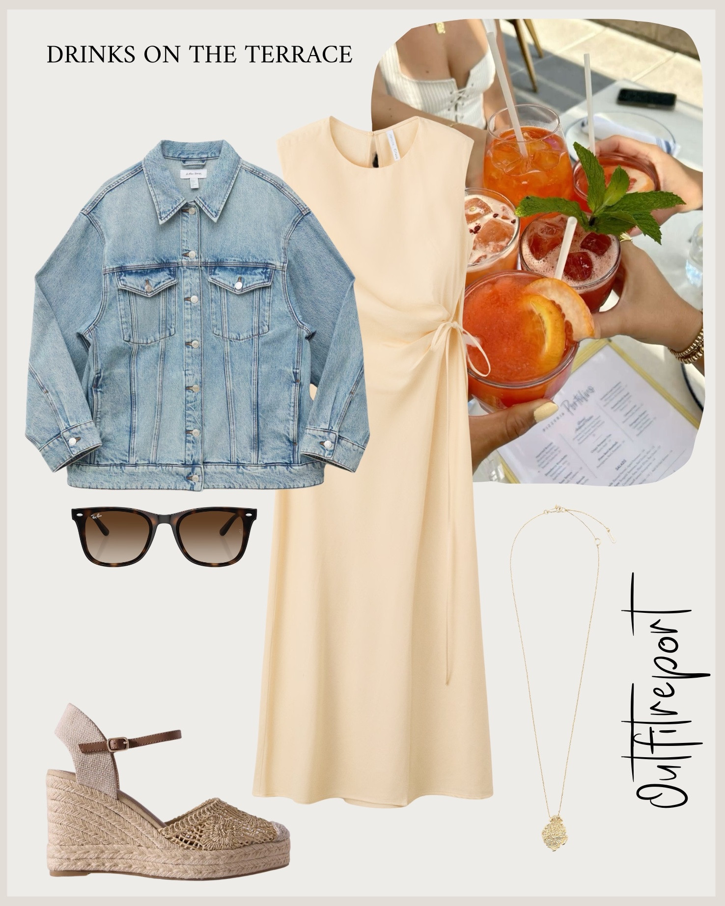 Butter yellow maxi dress denim jacket 

#LTKsummer #LTKspring #LTKeurope