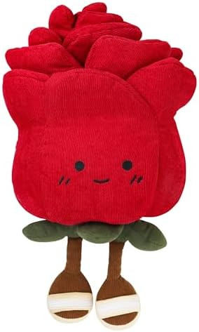 Adorable Red Rose Plush Toy - Soft Corduroy Flower Doll - Perfect for Children's Gift, Home Decor... | Amazon (US)