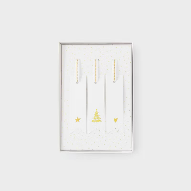 12ct Gift Tags White/Gold Foil - Sugar Paper™ + Target | Target