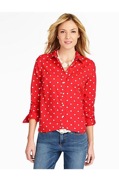 Polka-Dot Shirt | Talbots