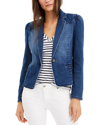 INC International Concepts Women's Puff-Sleeve Blazer, Created for Macy's & Reviews - Jackets & B... | Macys (US)