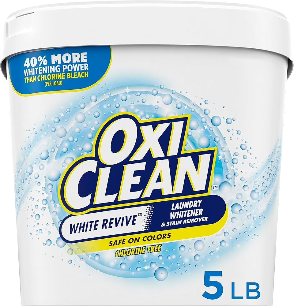 OxiClean White Revive Laundry Whitener and Stain Remover Powder, 5 lb | Amazon (US)