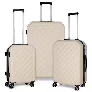 HIKOLAYAE Big Cottonwood Nested Hardside Luggage Set in Desert Khaki, 3 Piece - TSA Compliant CW-... | The Home Depot