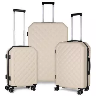 Elite Luggage Omni 3-Piece Hardside Spinner Luggage Set, Black EL09075K -  The Home Depot