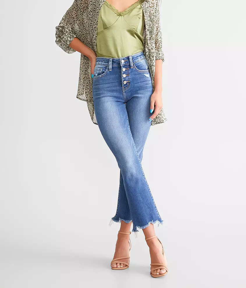 High Rise Cropped Flare Stretch Jean | Buckle