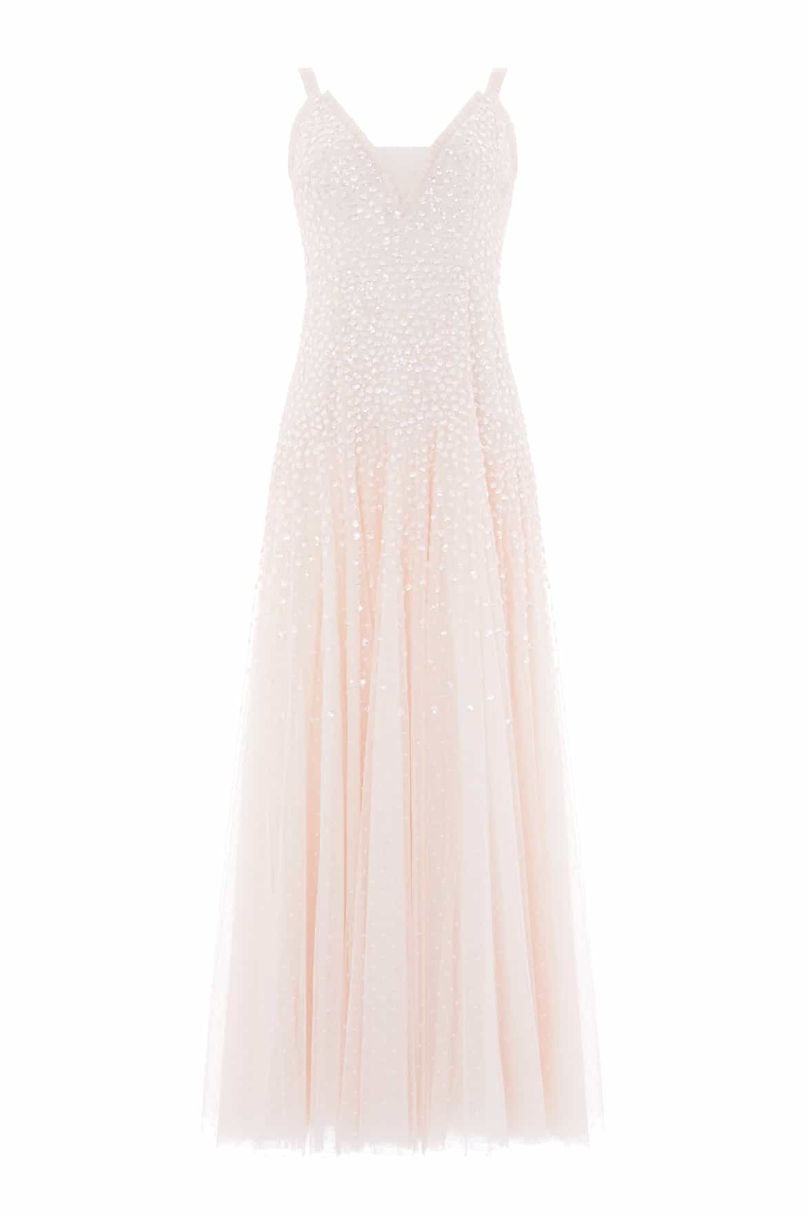 Sequin Cascade Cami Plunge Gown | Needle & Thread US