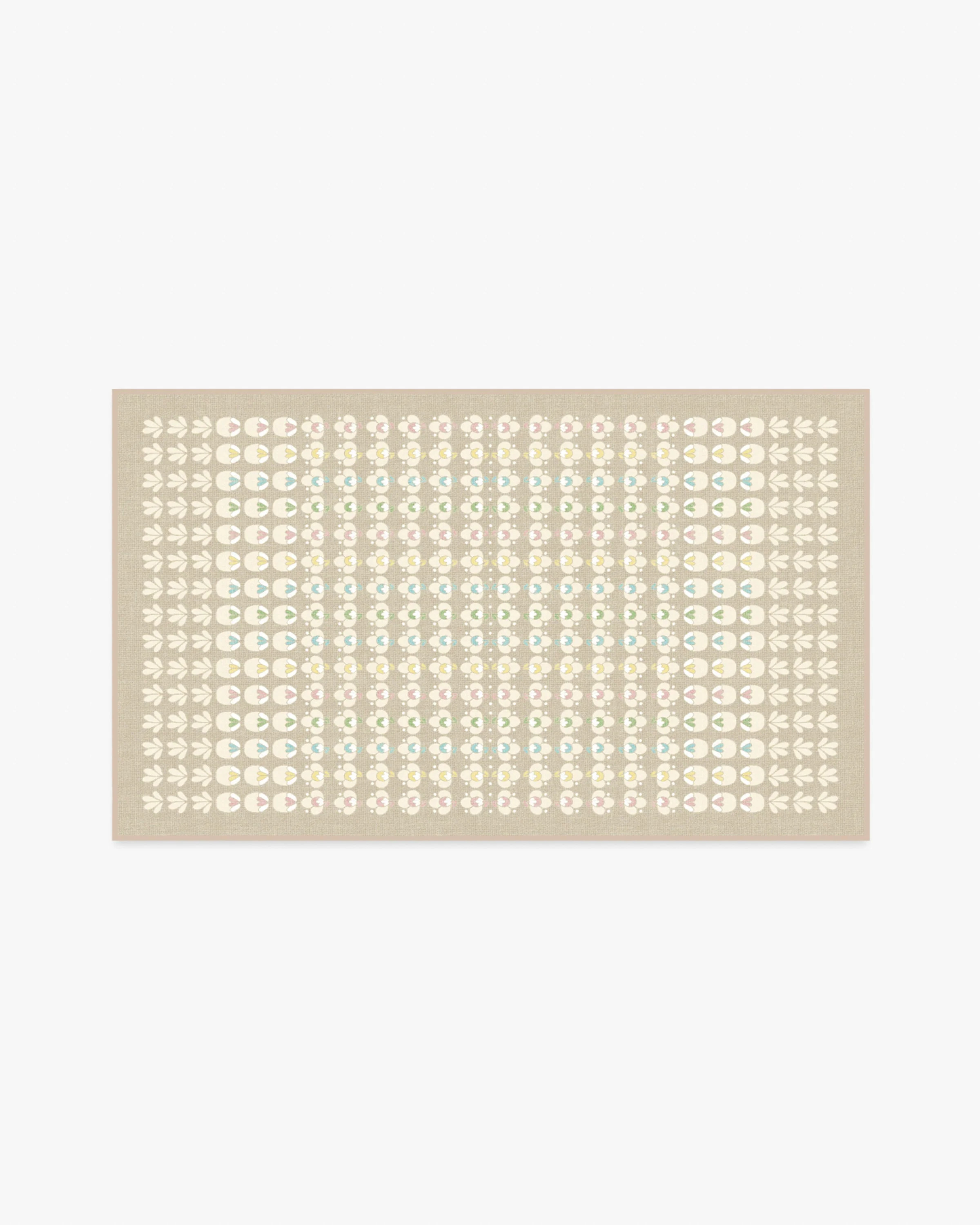 Ditzy Daisy Neutral Rug | Ruggable