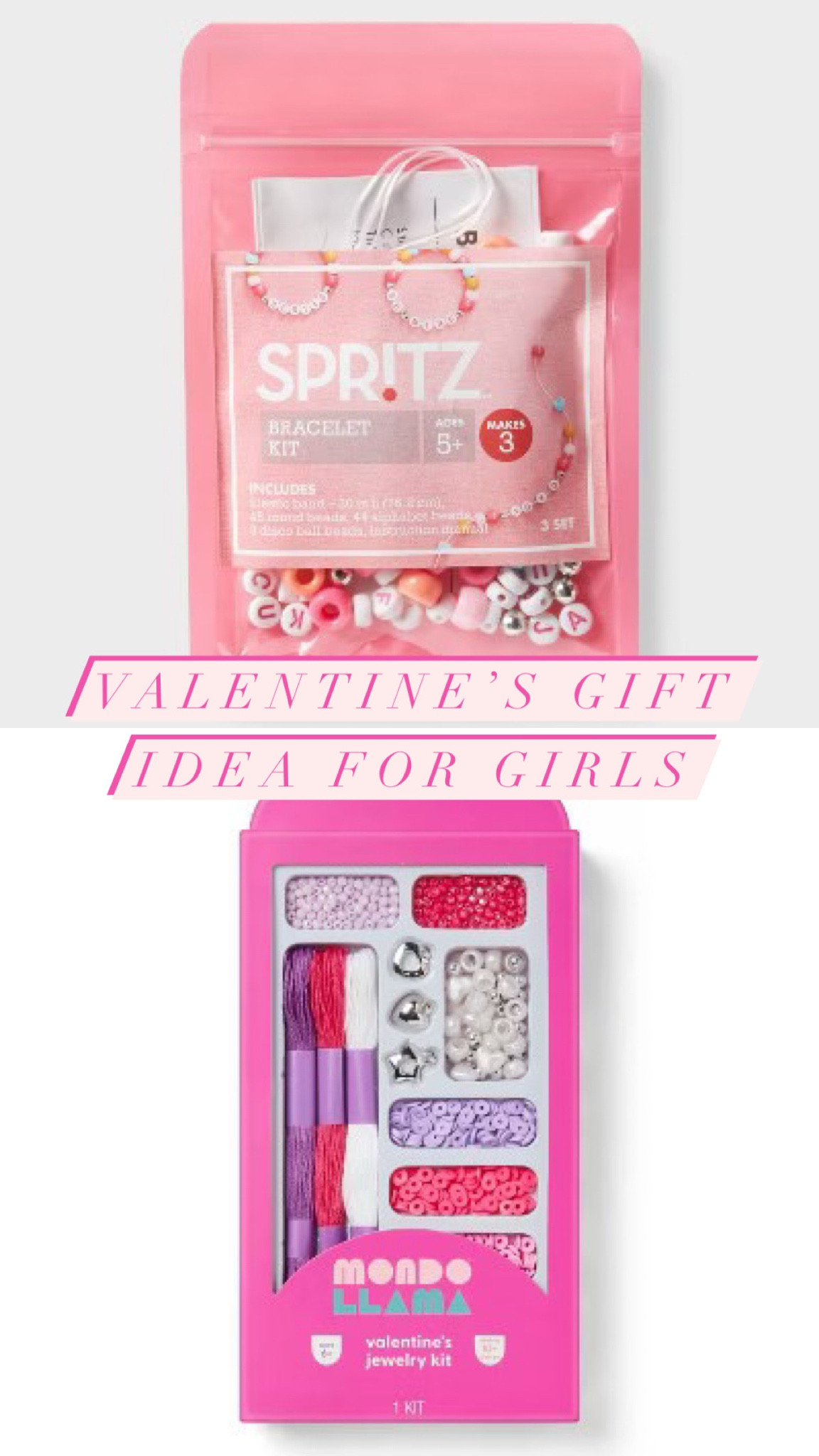 Valentine’s Day gift idea for girls, cutie bracelet sets for Valentine’s Day 🎀

Valentine’s Day gift idea, Valentine’s Day gift for girls, girls bracelet kit, Valentine’s Day gift, Valentine’s Day, gift ideas for girls, Target Valentine’s Day

#LTKGiftGuide #LTKSeasonal #LTKFindsUnder50