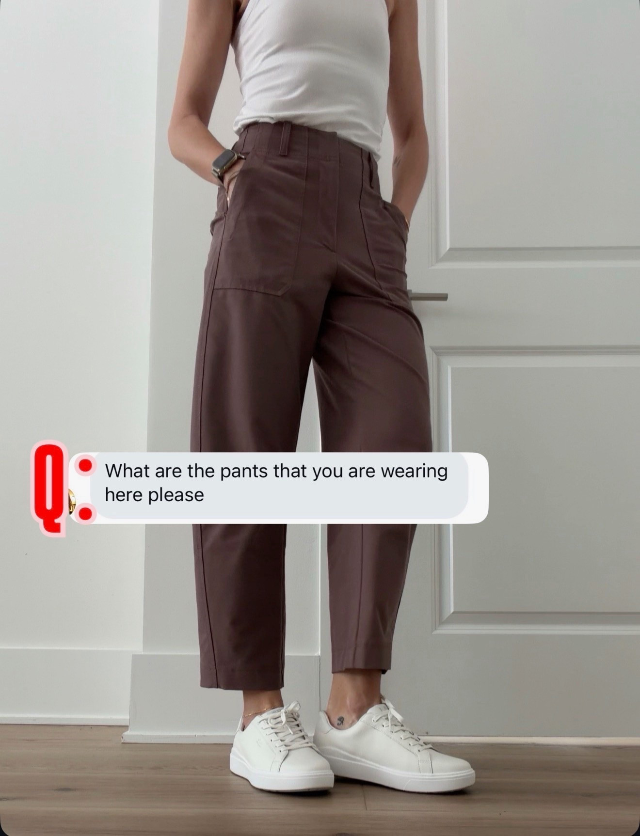These pants are one of my favorite closet staples. They’re structured enough to look polished but still really comfortable, and the rich chocolate brown color makes them feel so elevated. Easy to dress up with heels or keep casual with sneakers like this.

elevated casual outfit, chic everyday style, neutral fashion, casual luxury, fall fashion staple, stylish workwear, everyday outfit inspo, fashion basics, chocolate brown outfit, sneakers and trousers, effortless style, capsule wardrobe, annabrstyle

#LTKOver40 #LTKSeasonal #LTKTravel