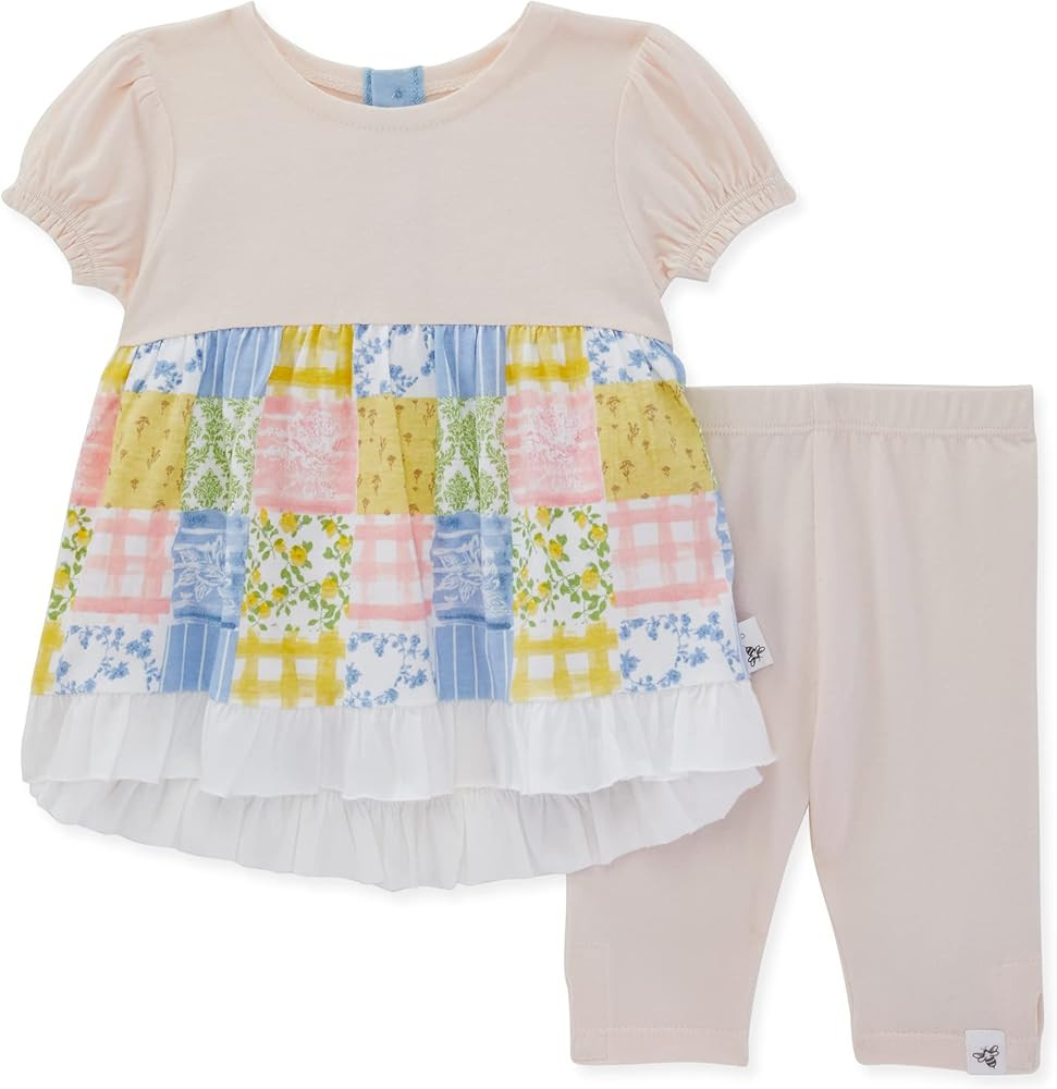 Burt's Bees Baby Baby Girls' Top and Pant Set, Tunic and Leggings Bundle, 100% Organic Cotton | Amazon (US)