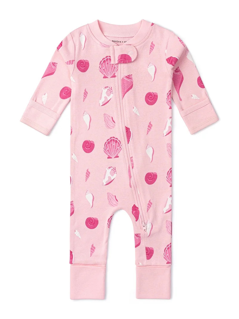 M+A by Monica + Andy, Organic Cotton One-Piece Coverall, Sizes Newborn - 18-24 Months | Walmart (US)
