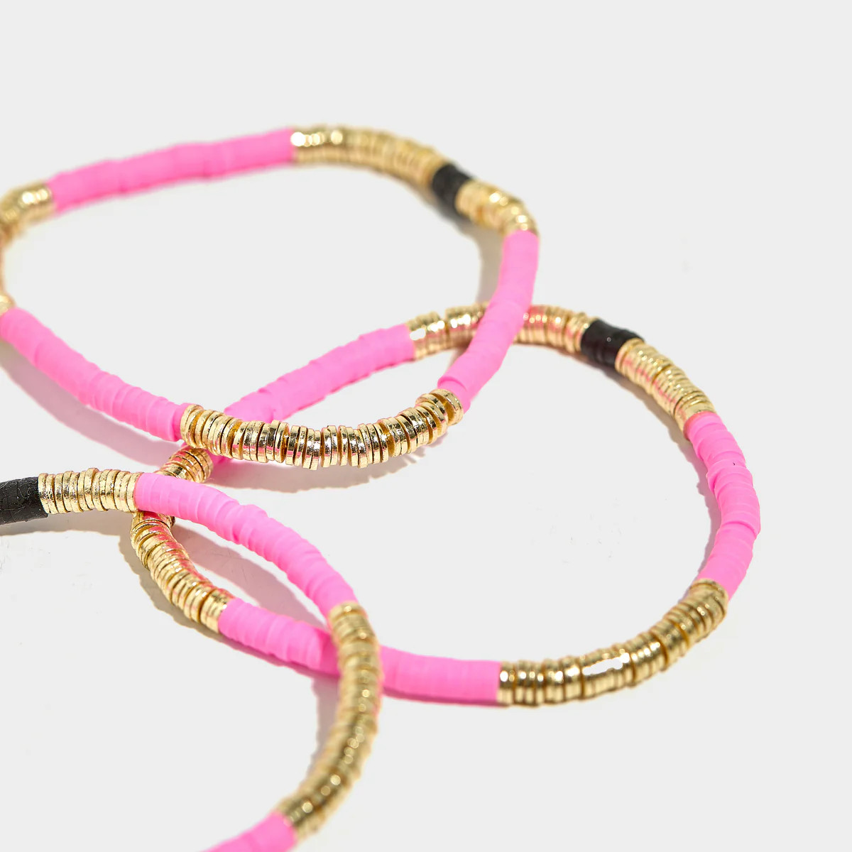 Hibiscus Pink Vinyl Bracelet 4mm | Allie + Bess