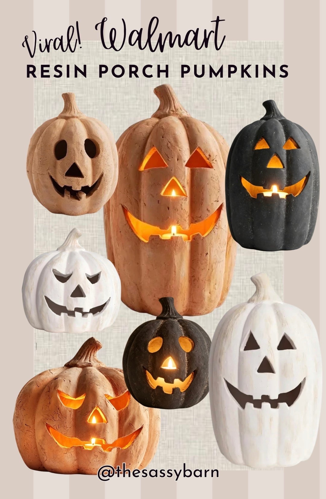The viral resin pumpkins are back for 2026 at Walmart! Easy porch decor or fun for a mantel inside! 3 different sizes in each color available!

#LTKSeasonal #LTKHome