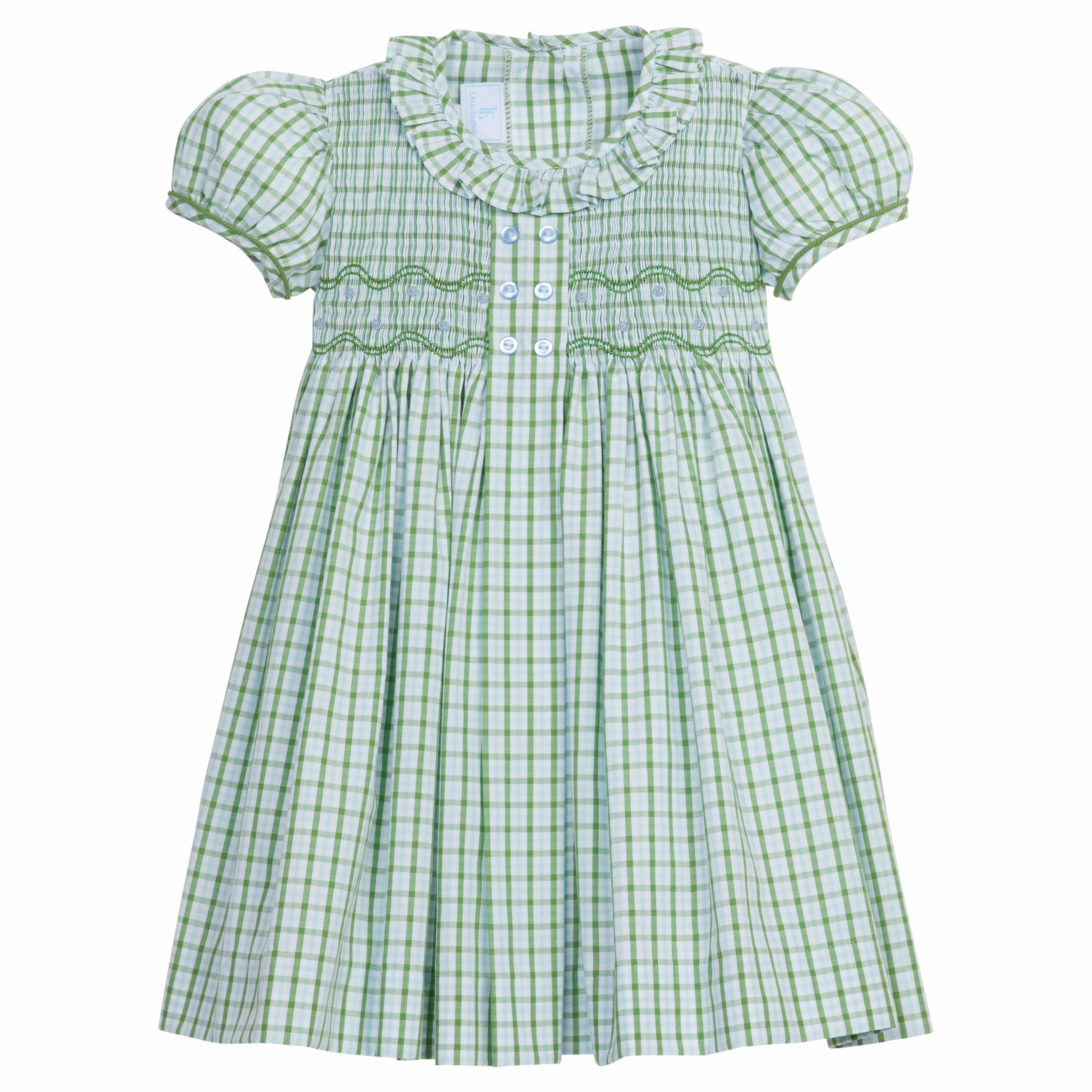 Smocked Bridget Dress - Leland Plaid | Little English