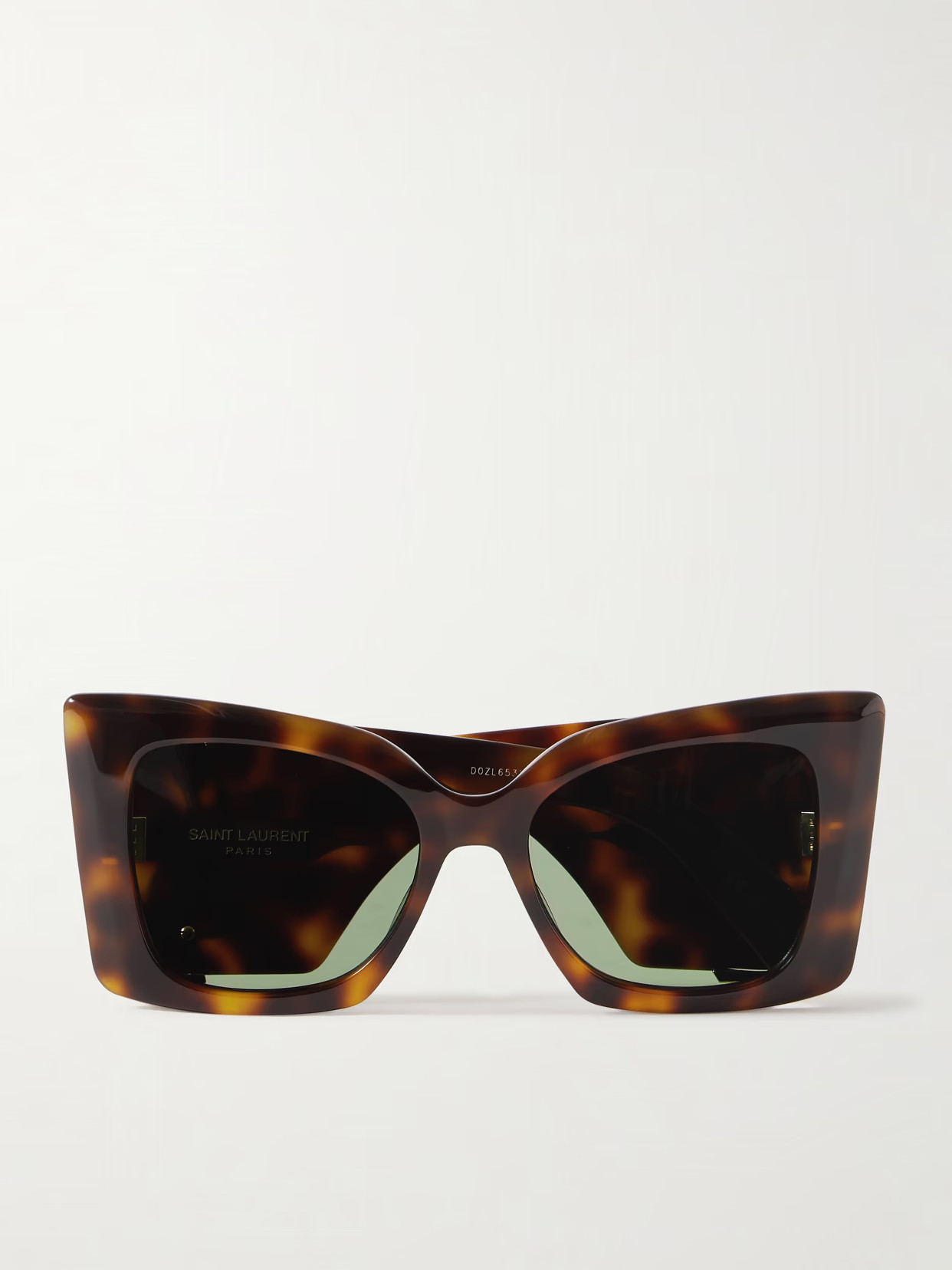 SAINT LAURENT EYEWEAR - Blaze Oversized Cat-eye Tortoiseshell Acetate Sunglasses - One size | NET-A-PORTER (US)