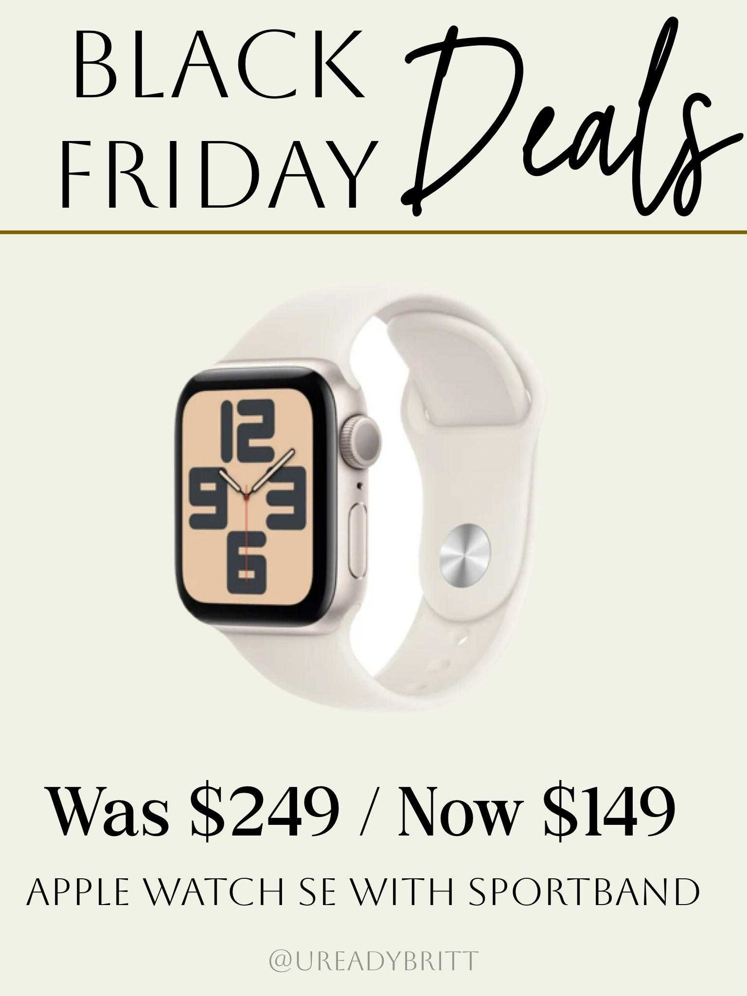I don’t have an Apple watch so I came across this deal today and got it! Great price!

Gifts for her, tech gifts 

#LTKSaleAlert #LTKGiftGuide #LTKCyberWeek