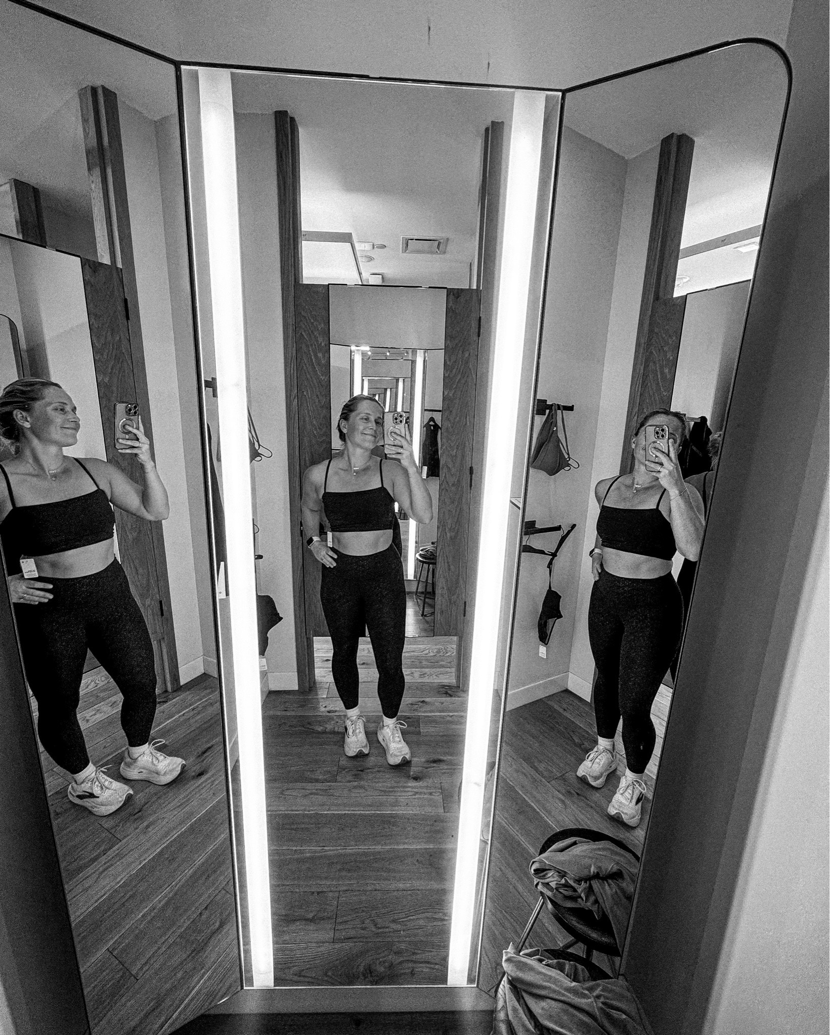 basic in the front and cute in the back. I went with a medium, the small fit, but the back felt a little tight! Love the small details of a black bra!

#LTKHoliday #LTKActive #LTKSeasonal