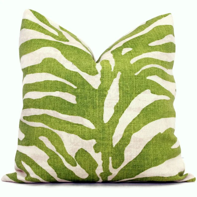 Thibaut Green Serengeti Tiger Decorative Pillow Cover  18x18, 20x20, 22x22, Eurosham or lumbar | Etsy (US)