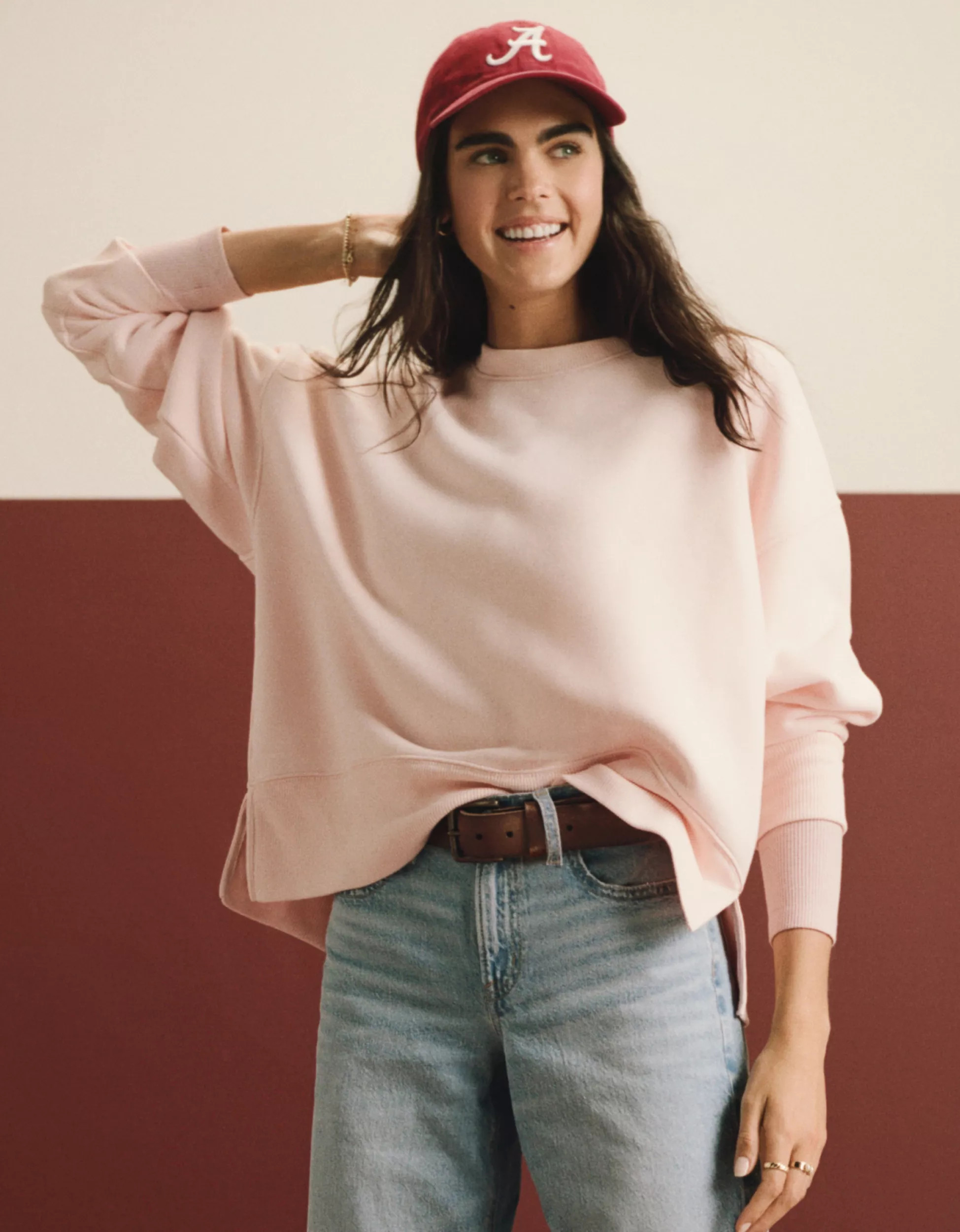 AE Everyday Luxe Oversized Sweatshirt | American Eagle Outfitters (US & CA)