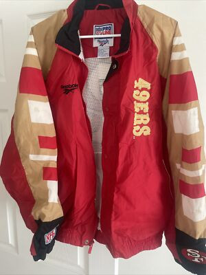 VINTAGE SAN FRANCISCO 49er's PROLINE Starter Leather JACKET SZ Large  | eBay | eBay US