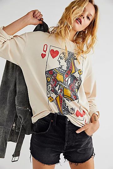 Queen Of Hearts Oversized Long Sleeve | Free People (Global - UK&FR Excluded)