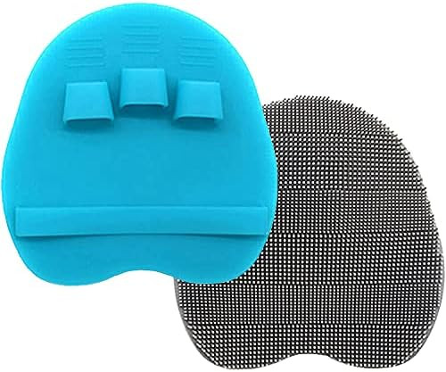2 Pack Soft Silicone Shower Brush, Body & Face & Short Hair Wash, Bath Exfoliating Skin Massage Scru | Amazon (US)