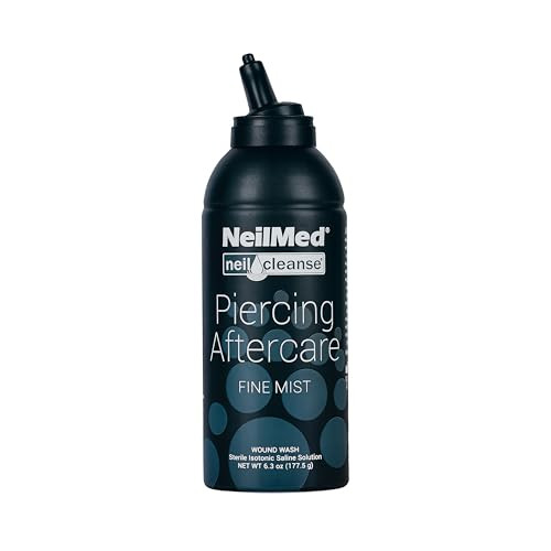 NeilMed NeilCleanse Piercing Aftercare, Fine Mist, 6.3 Fluid Ounce | Amazon (US)