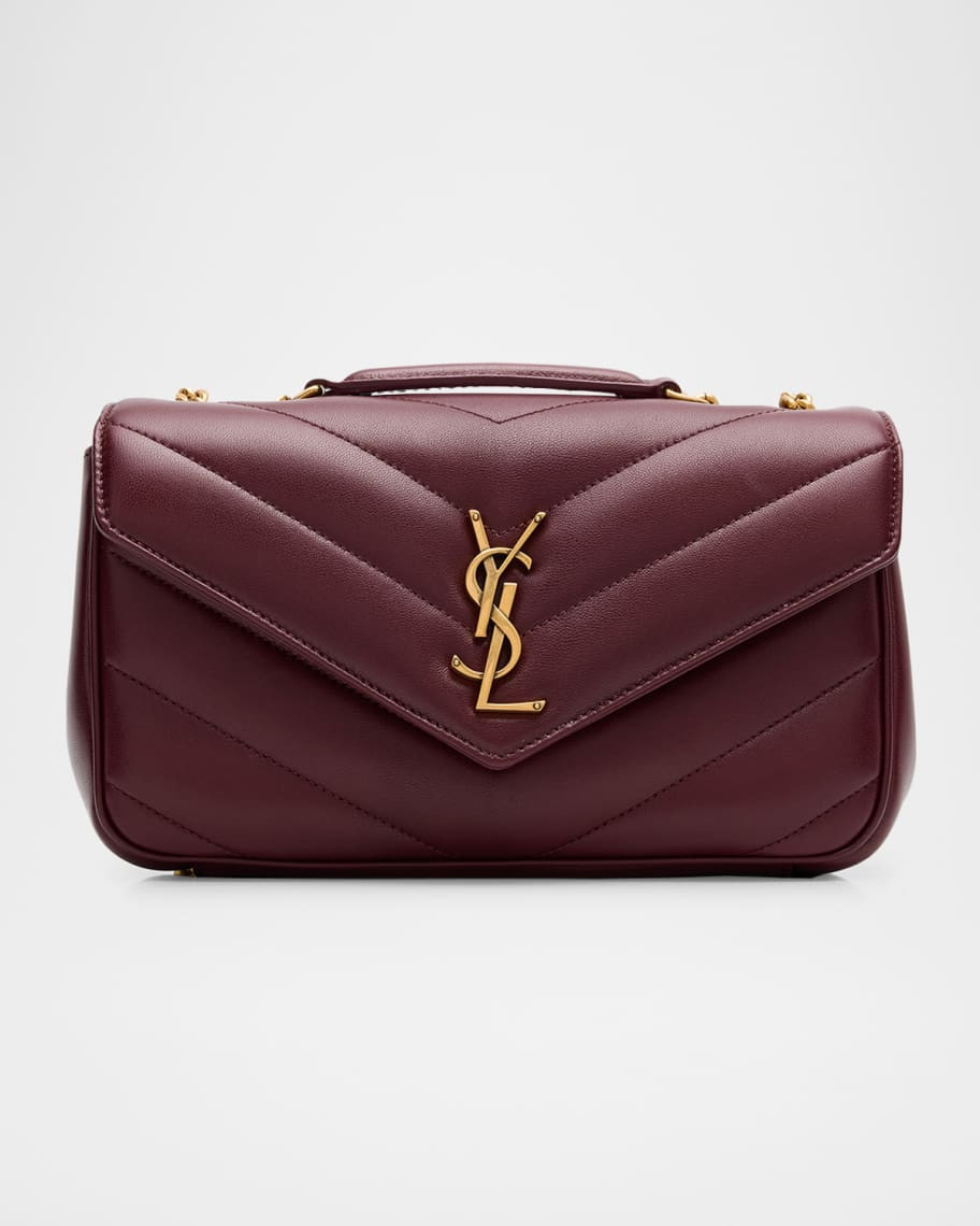 Loulou Small YSL Shoulder Bag in Quilted Leather | Neiman Marcus