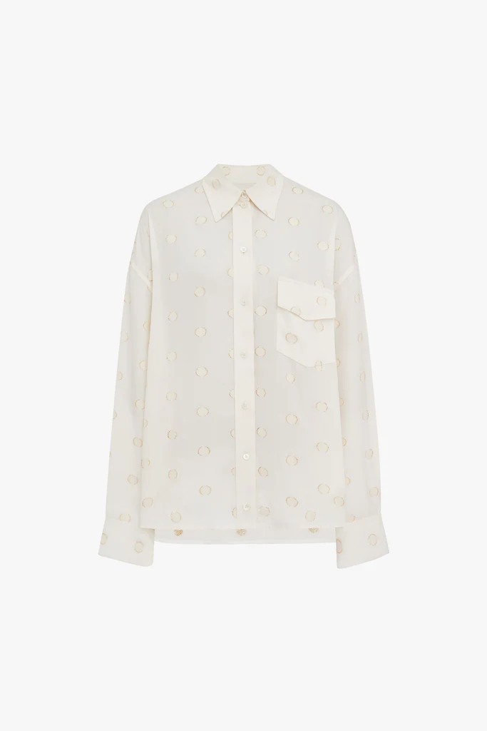 Oversized Colour Block Shirt | Victoria Beckham (US)