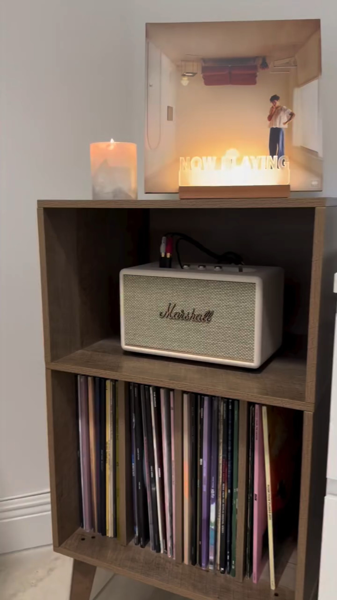 The vibes here are 🤌🏼😍 love this little vinyl corner 🎶

Comment SHOP for links✨

#musicsetup #vinylstorage #vinylcollection #vinylgram #vinylcommunity