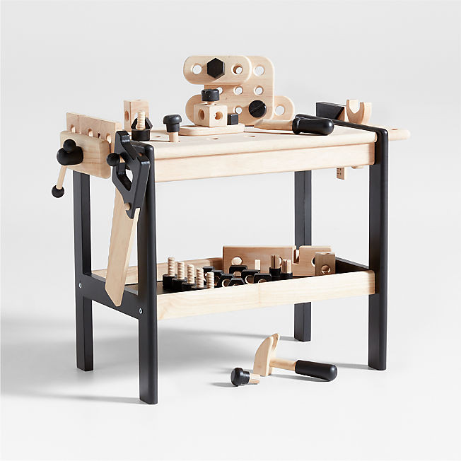 Wooden Toy Kids Workbench + Reviews | Crate & Kids | Crate & Barrel