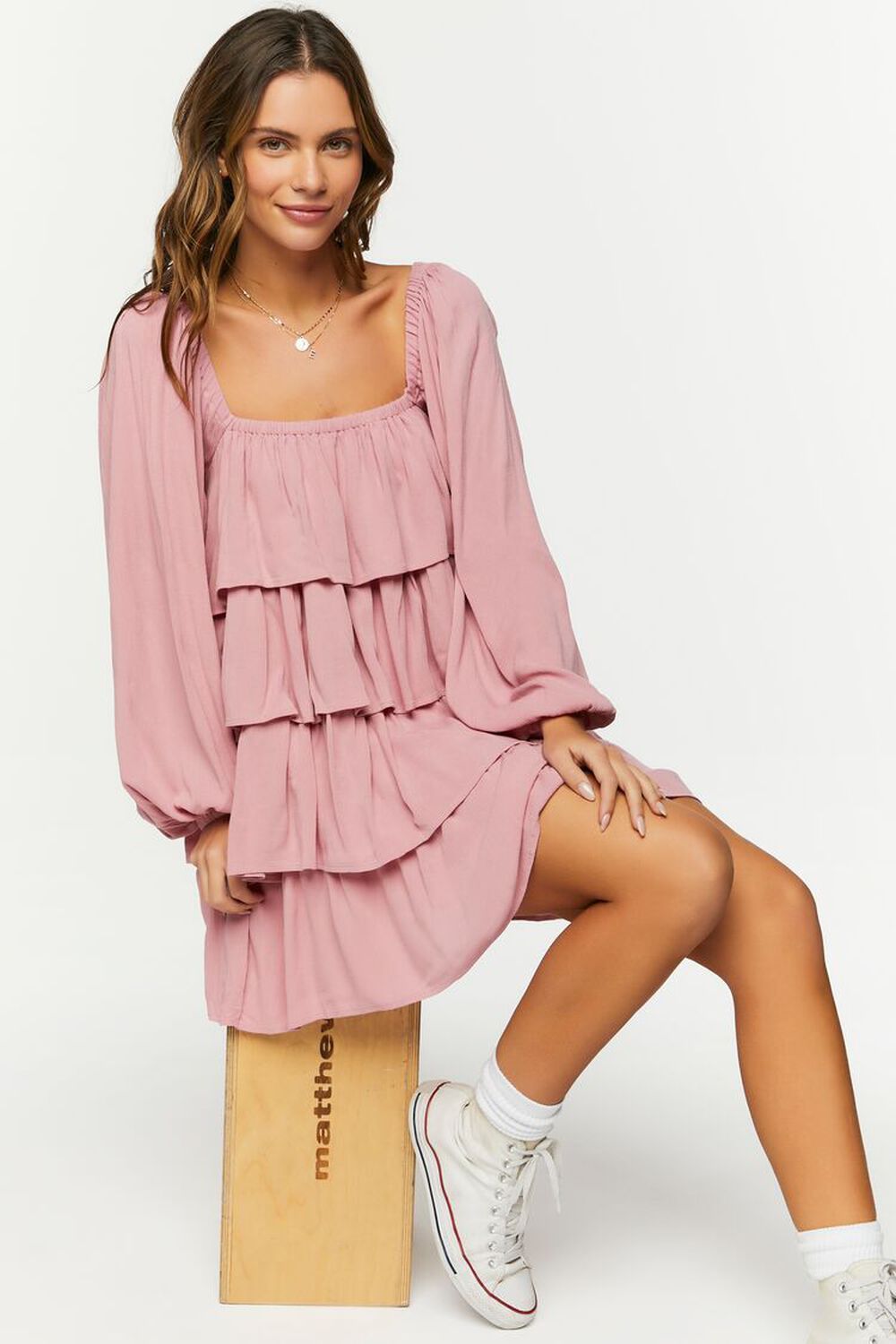 Tiered Flounce Mini Dress | Forever 21 (US)