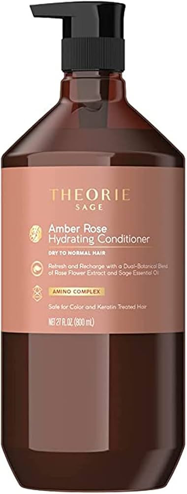 Theorie Amber Rose Hydrating Conditioner- Refresh & Hydrate, Irresistible Scent of Rose, Jasmine ... | Amazon (US)