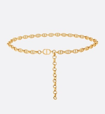 Dior Caro Chain Belt Shiny Gold-Finish Metal, 10 MM | DIOR | Dior Beauty (US)
