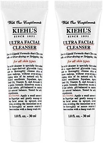 KiehIs Ultra Facial Cleanser Travel Size, Pack of 2, Total 2oz/60ml | Amazon (US)