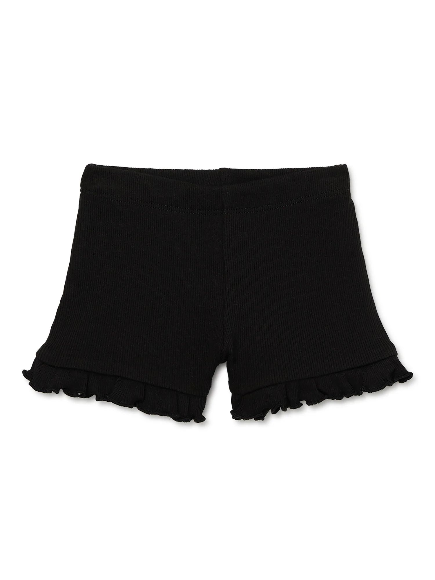 Garanimals Baby Girl Ruffle Edge Solid Shorts, Sizes 0-24 Months | Walmart (US)