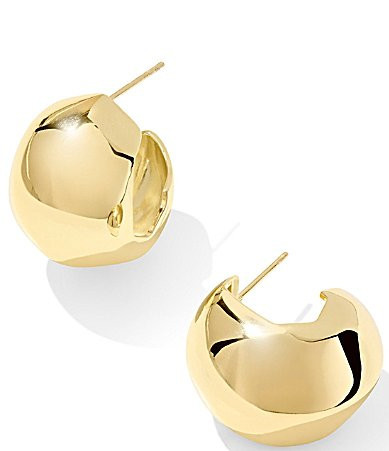 Kendra Scott Kaitlin Puffy Hoop Earrings - Gold | Dillard's