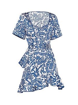 Berenna Ruffle Mini Dress | Saks Fifth Avenue